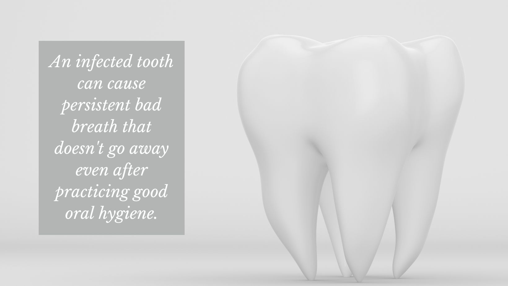 healthy tooth after an infection